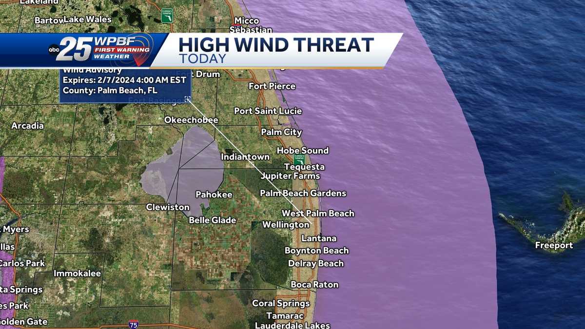 High winds and gale warning for South Florida